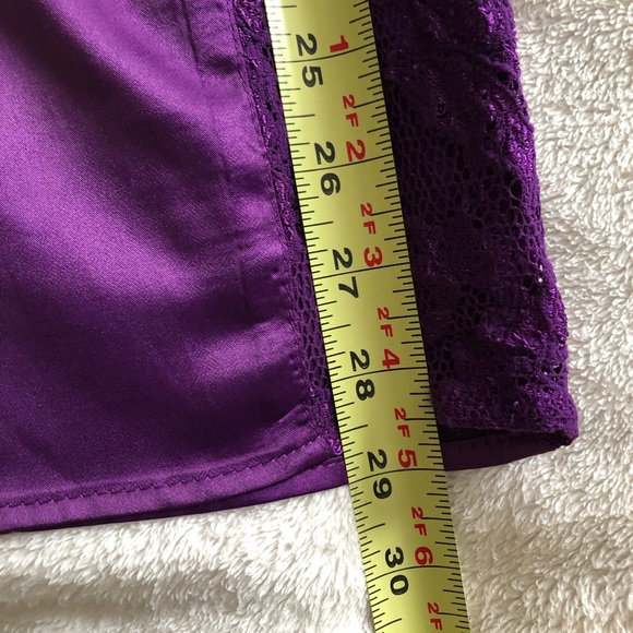 SEXY Purple Mini Dress 💜 Side Lace Detail - Picture 5 of 6